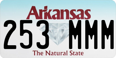 AR license plate 253MMM