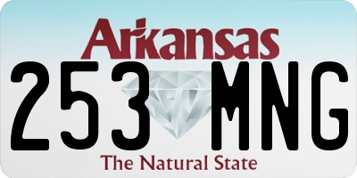 AR license plate 253MNG