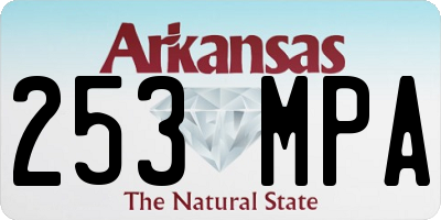 AR license plate 253MPA
