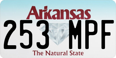 AR license plate 253MPF