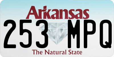 AR license plate 253MPQ