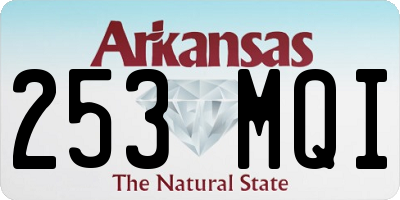 AR license plate 253MQI