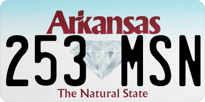 AR license plate 253MSN