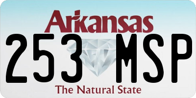 AR license plate 253MSP