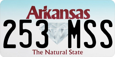 AR license plate 253MSS