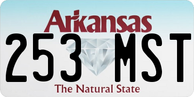AR license plate 253MST
