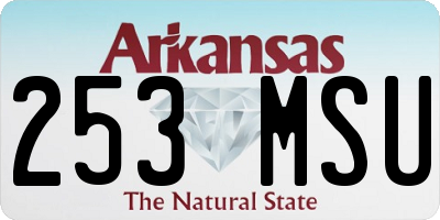 AR license plate 253MSU