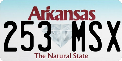 AR license plate 253MSX