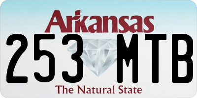 AR license plate 253MTB