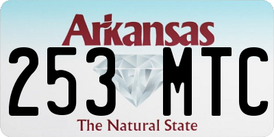 AR license plate 253MTC