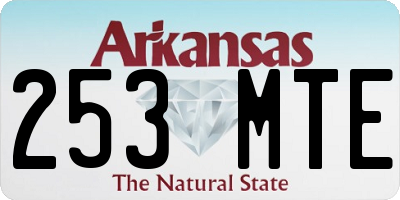 AR license plate 253MTE