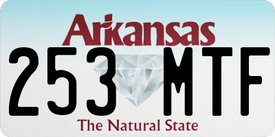 AR license plate 253MTF