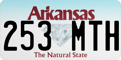 AR license plate 253MTH