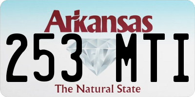AR license plate 253MTI