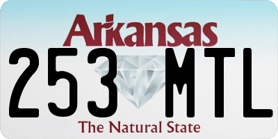 AR license plate 253MTL