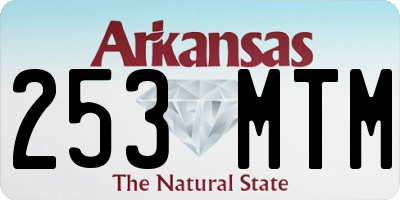 AR license plate 253MTM