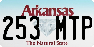 AR license plate 253MTP
