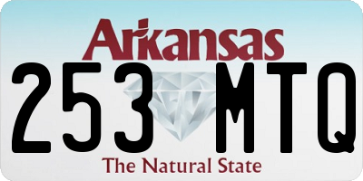 AR license plate 253MTQ