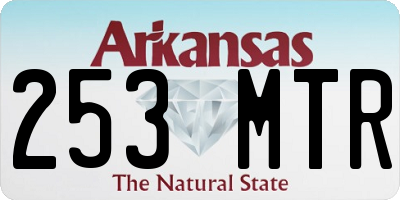 AR license plate 253MTR