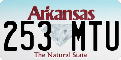 AR license plate 253MTU