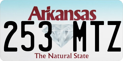 AR license plate 253MTZ