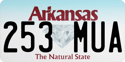 AR license plate 253MUA
