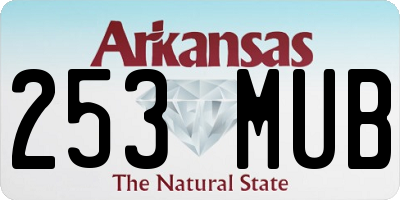 AR license plate 253MUB