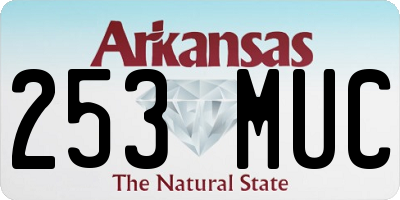 AR license plate 253MUC