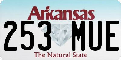 AR license plate 253MUE
