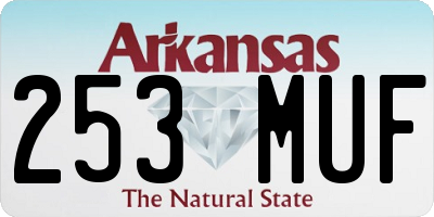 AR license plate 253MUF