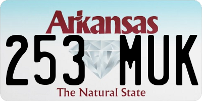AR license plate 253MUK