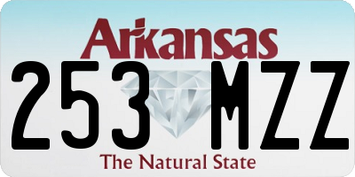 AR license plate 253MZZ