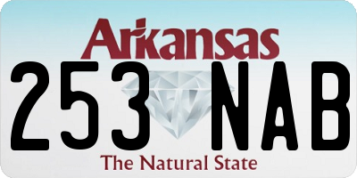 AR license plate 253NAB