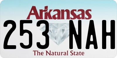 AR license plate 253NAH