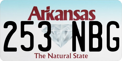 AR license plate 253NBG