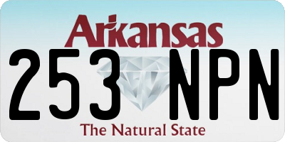 AR license plate 253NPN