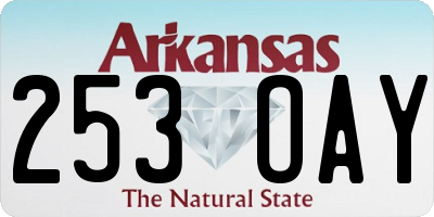 AR license plate 253OAY