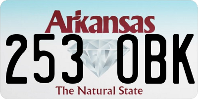 AR license plate 253OBK