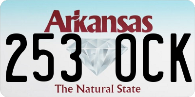 AR license plate 253OCK