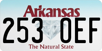AR license plate 253OEF