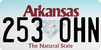 AR license plate 253OHN