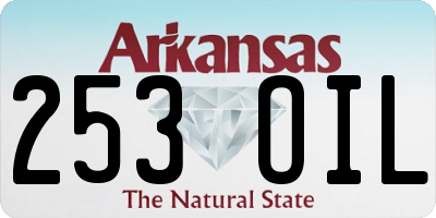 AR license plate 253OIL