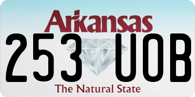 AR license plate 253UOB
