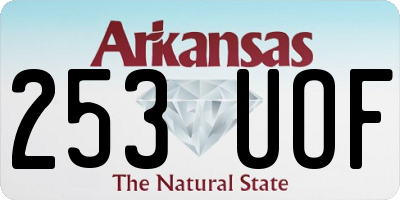 AR license plate 253UOF