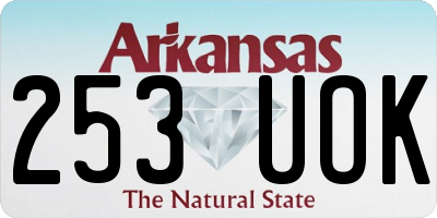 AR license plate 253UOK