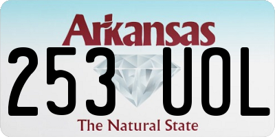 AR license plate 253UOL