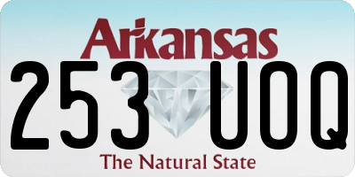 AR license plate 253UOQ