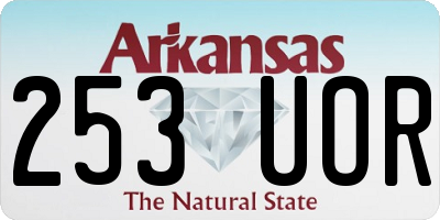 AR license plate 253UOR