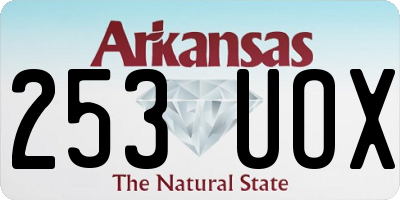 AR license plate 253UOX