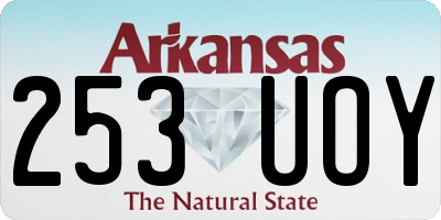 AR license plate 253UOY